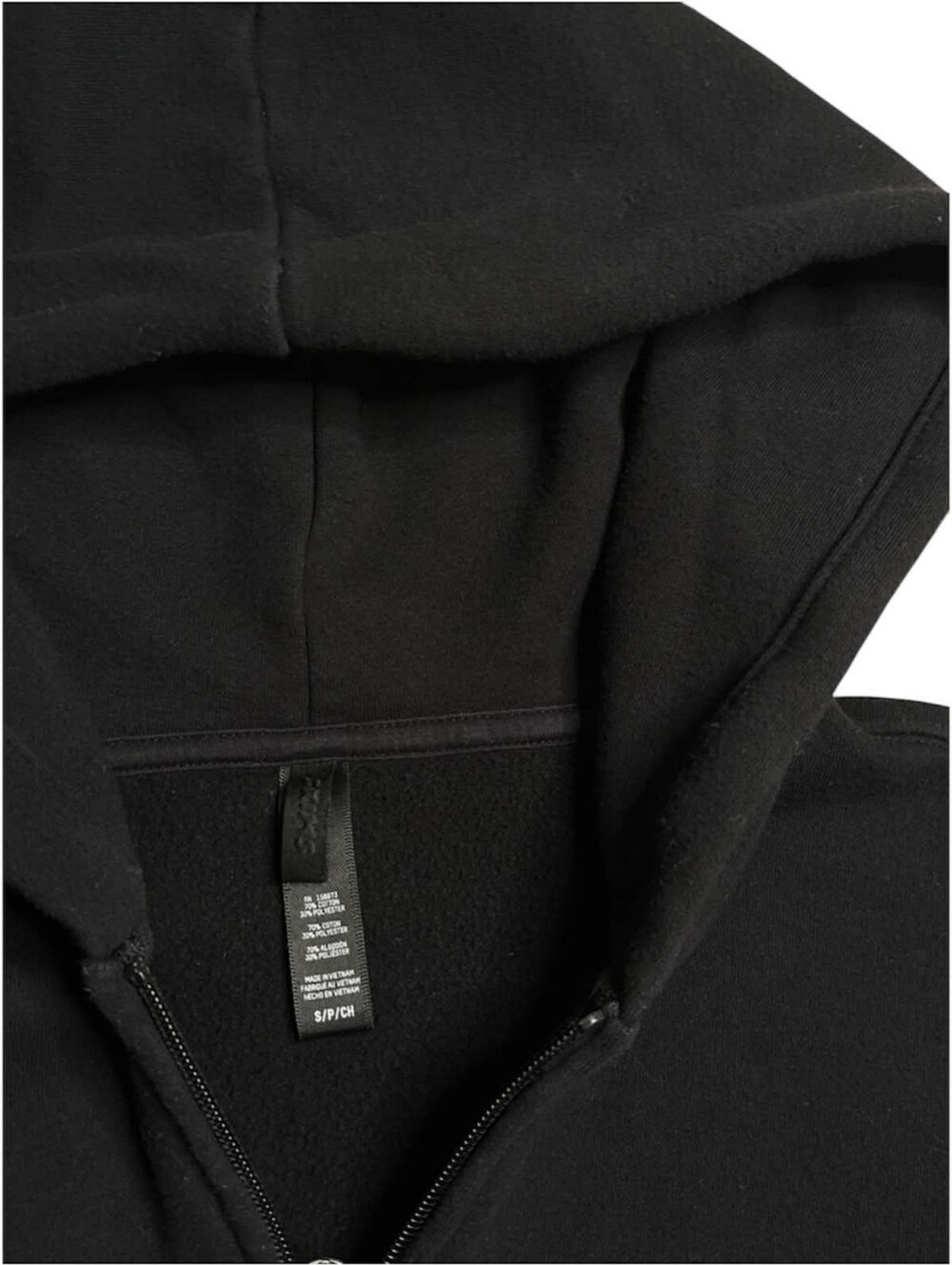SKIMS Set: Zip Up Hoodie Jacket + Joggers Onyx Black XS/S - Picture 4 of 7